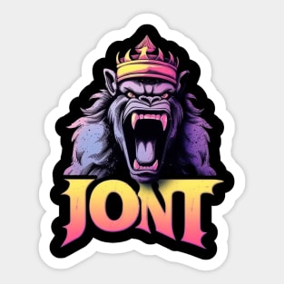 Crazy Cool Monkey Sticker